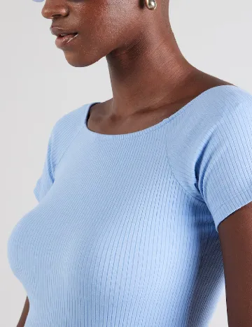 Tricou Pieces, albastru