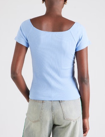 Tricou Pieces, albastru