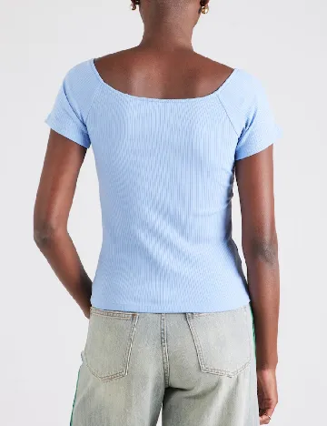 Tricou Pieces, albastru