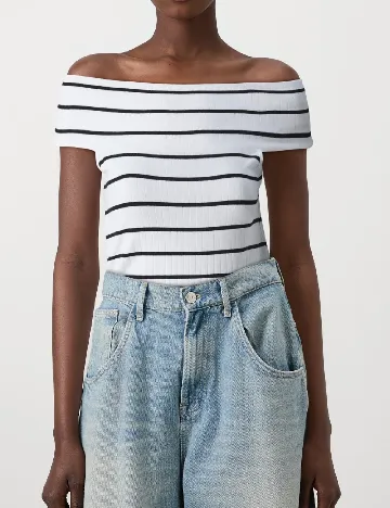 Bluza Pieces, alb