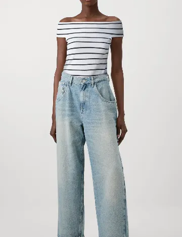 Bluza Pieces, alb