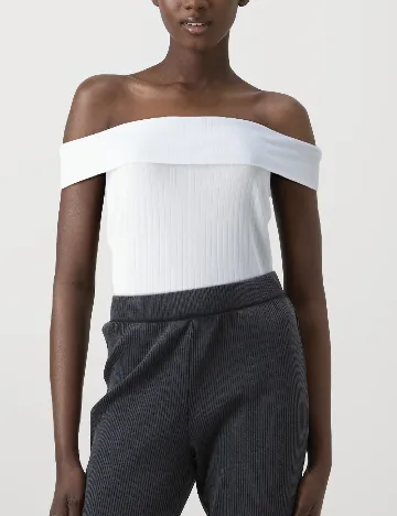 Bluza Pieces, alb