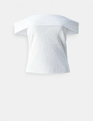 Bluza Pieces, alb