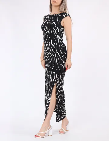 Rochie medie Pieces, negru