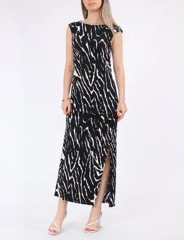 Rochie medie Pieces, negru