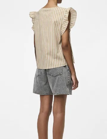 Bluza Pieces, maro