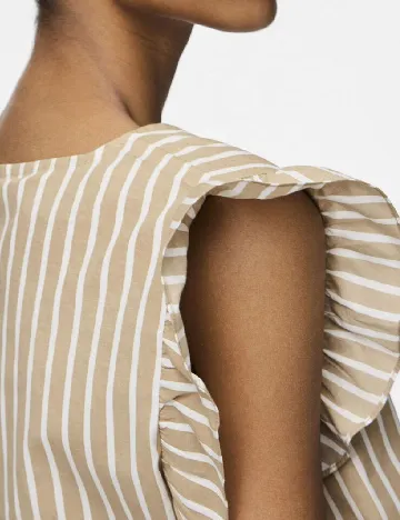Bluza Pieces, maro