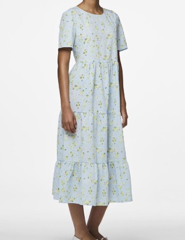 Rochie medie Pieces, bleu