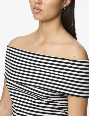 Top Pieces, alb/negru