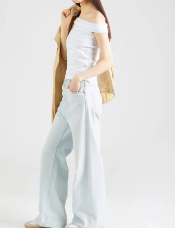 Bluza Pieces, alb Alb