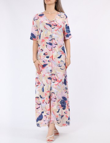 Rochie medie Pieces, mix culori