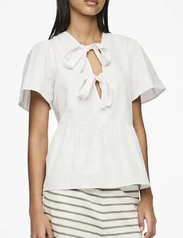 Bluza Pieces, alb