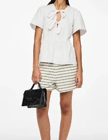 Bluza Pieces, alb