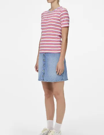Tricou Pieces, mix culori