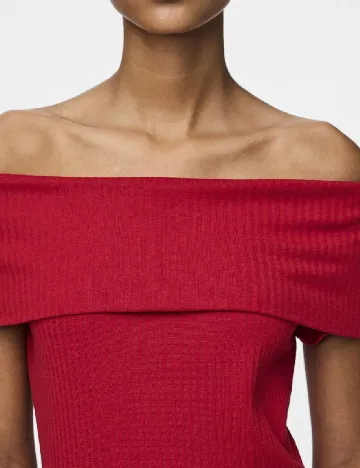 Rochie lunga Pieces, rosu