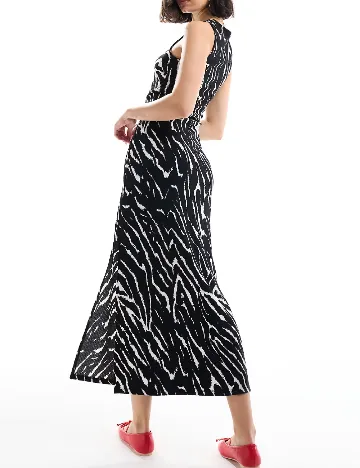Rochie lunga Pieces, negru