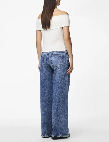 Bluza Pieces, alb
