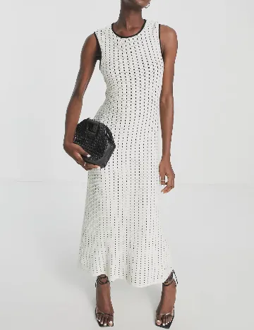 Rochie medie Top Shop, ecru