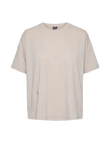 Tricou Pieces, crem