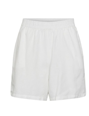 Pantaloni scurti Pieces, alb