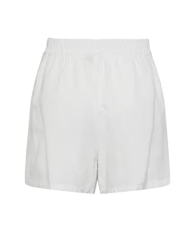 Pantaloni scurti Pieces, alb