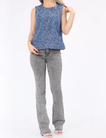 Bluza Pieces, albastru Albastru