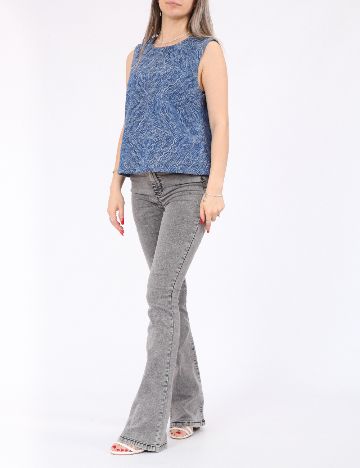 Bluza Pieces, albastru