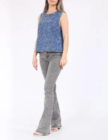 Bluza Pieces, albastru Albastru