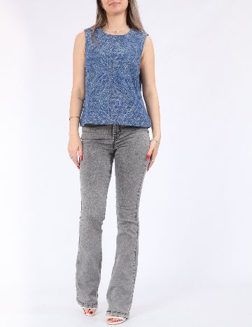 Bluza Pieces, albastru