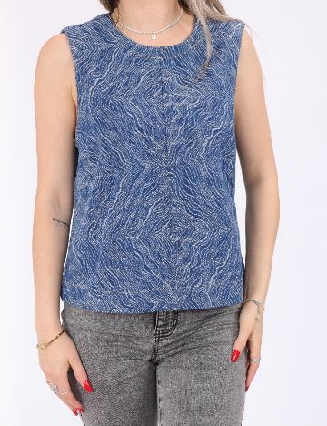 Bluza Pieces, albastru