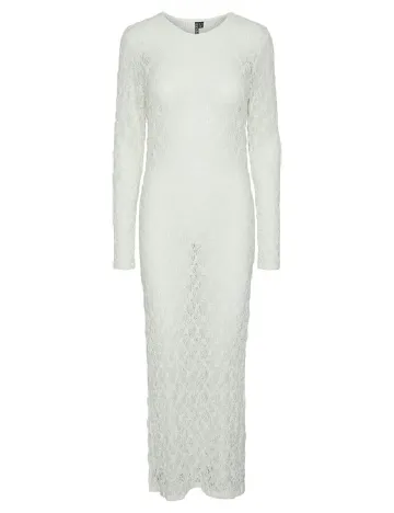 Rochie lunga Pieces, alb