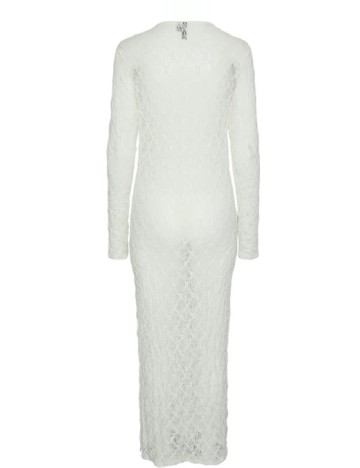 Rochie lunga Pieces, alb