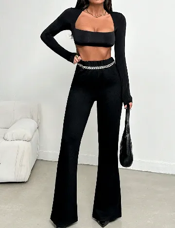 Pantaloni SHEIN, negru