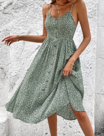 Rochie medie SHEIN, verde