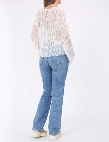 Bluza Pieces, alb