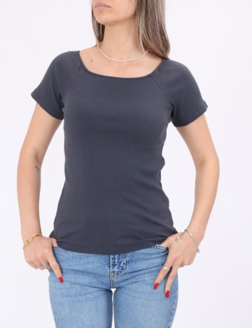 Tricou Pieces, gri