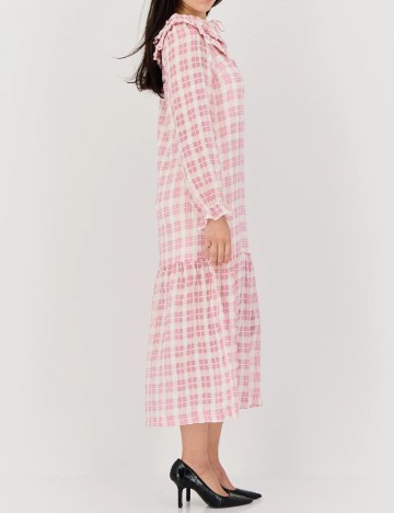 Rochie medie Lost Ink, roz