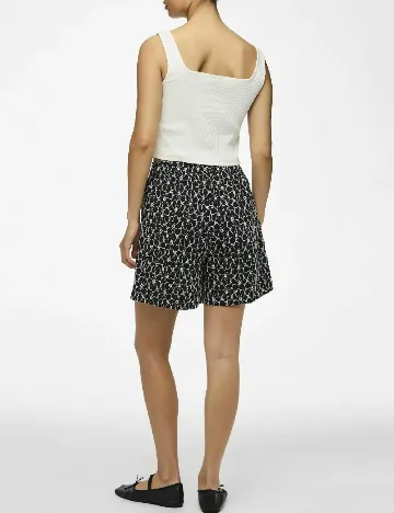 Pantaloni scurti Pieces, negru
