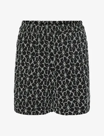 Pantaloni scurti Pieces, negru