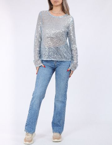 Bluza Pieces, albastru