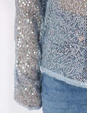 Bluza Pieces, albastru