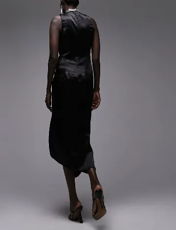Rochie medie Top Shop, gri/negru