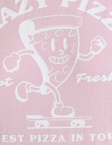 Tricou Pieces, roz