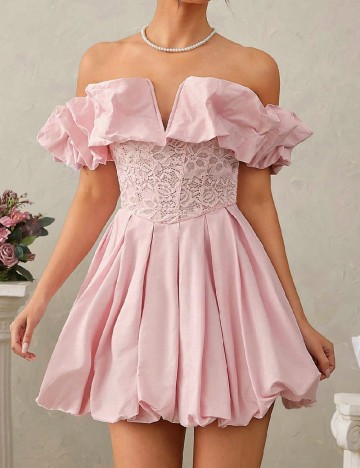 Rochie scurta SHEIN, roz