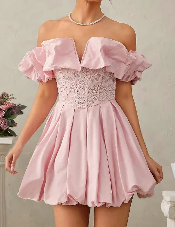 Rochie scurta SHEIN, roz