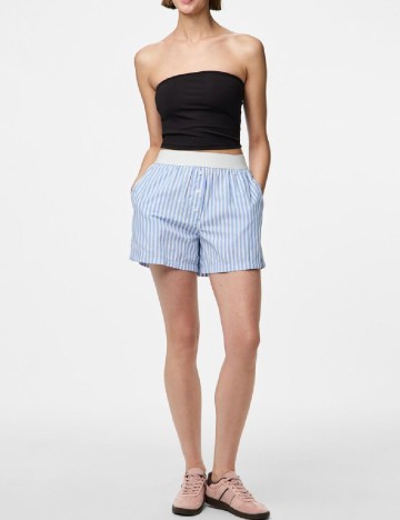 Pantaloni scurti Pieces, albastru