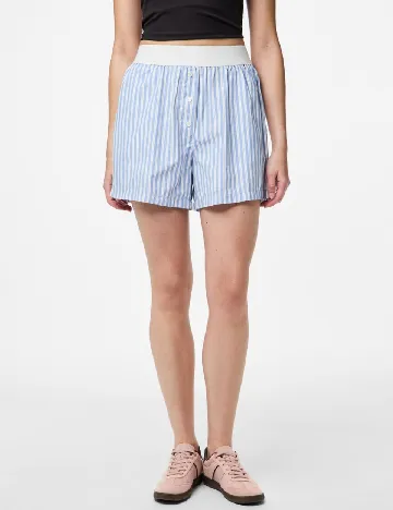 Pantaloni scurti Pieces, albastru Albastru