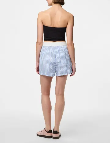 Pantaloni scurti Pieces, albastru Albastru