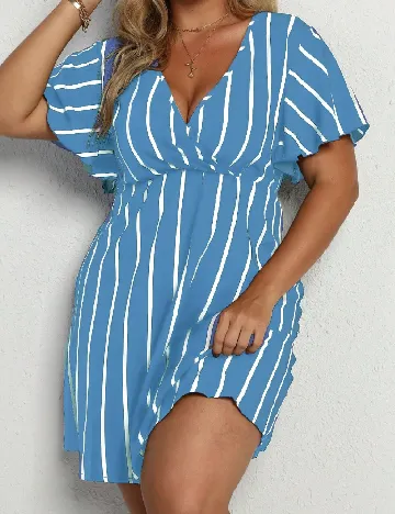 Rochie scurta SHEIN CURVE, albastru