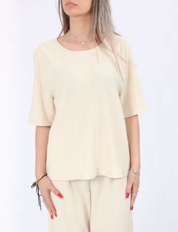 Bluza Pieces, crem